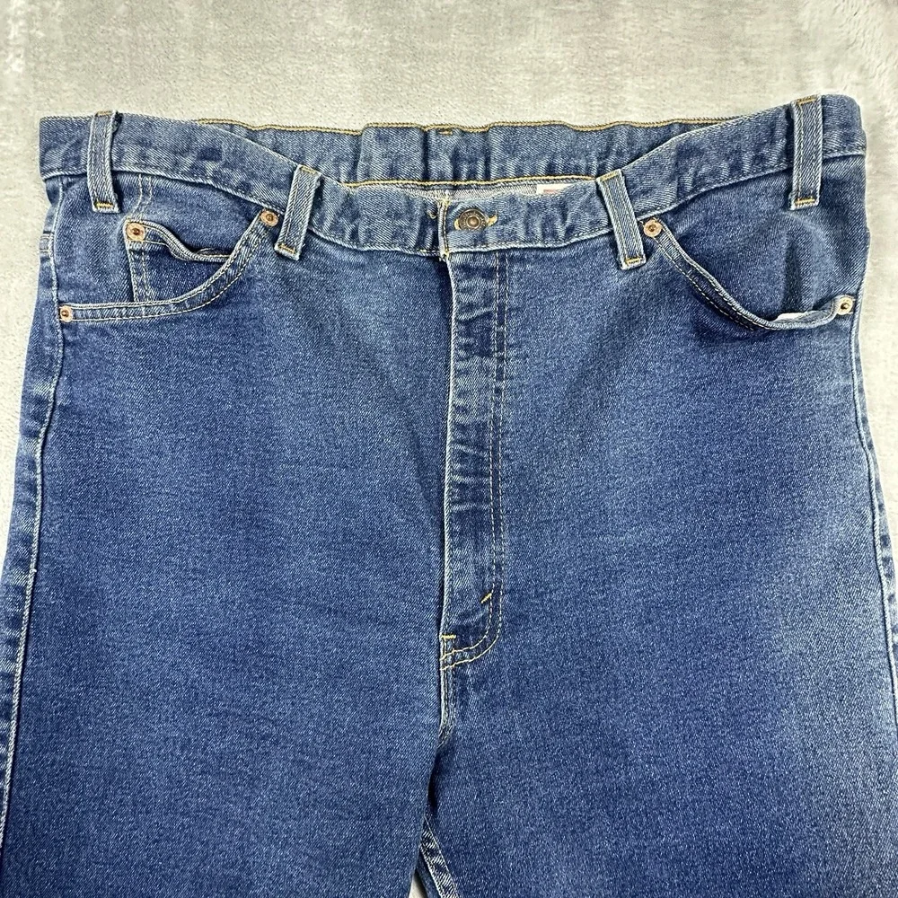 Vintage 80s 90s Levis Jeans Mens Made in USA Size 42x32 Blue Denim Pants Retro